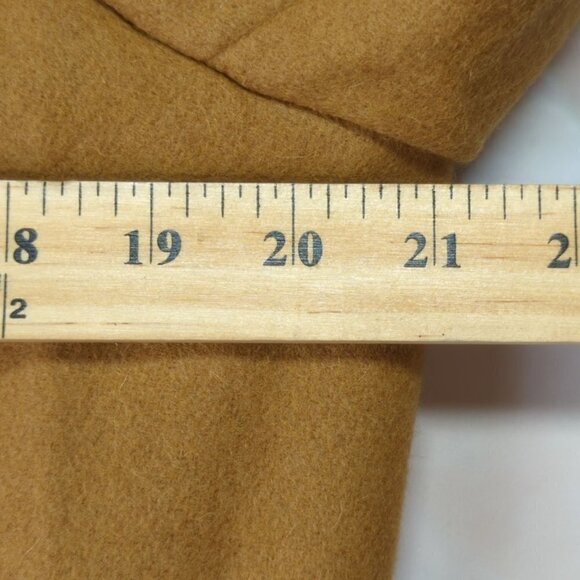 Herman Key Mid Length Brown Wool Blend Coat, Small/Medium, NWT - Picture 8 of 10